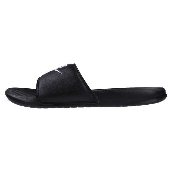 NWT Nike Men’s Benassi Just Do It Athletic Slide Sandal Black/White Size 12 - Picture 5 of 6